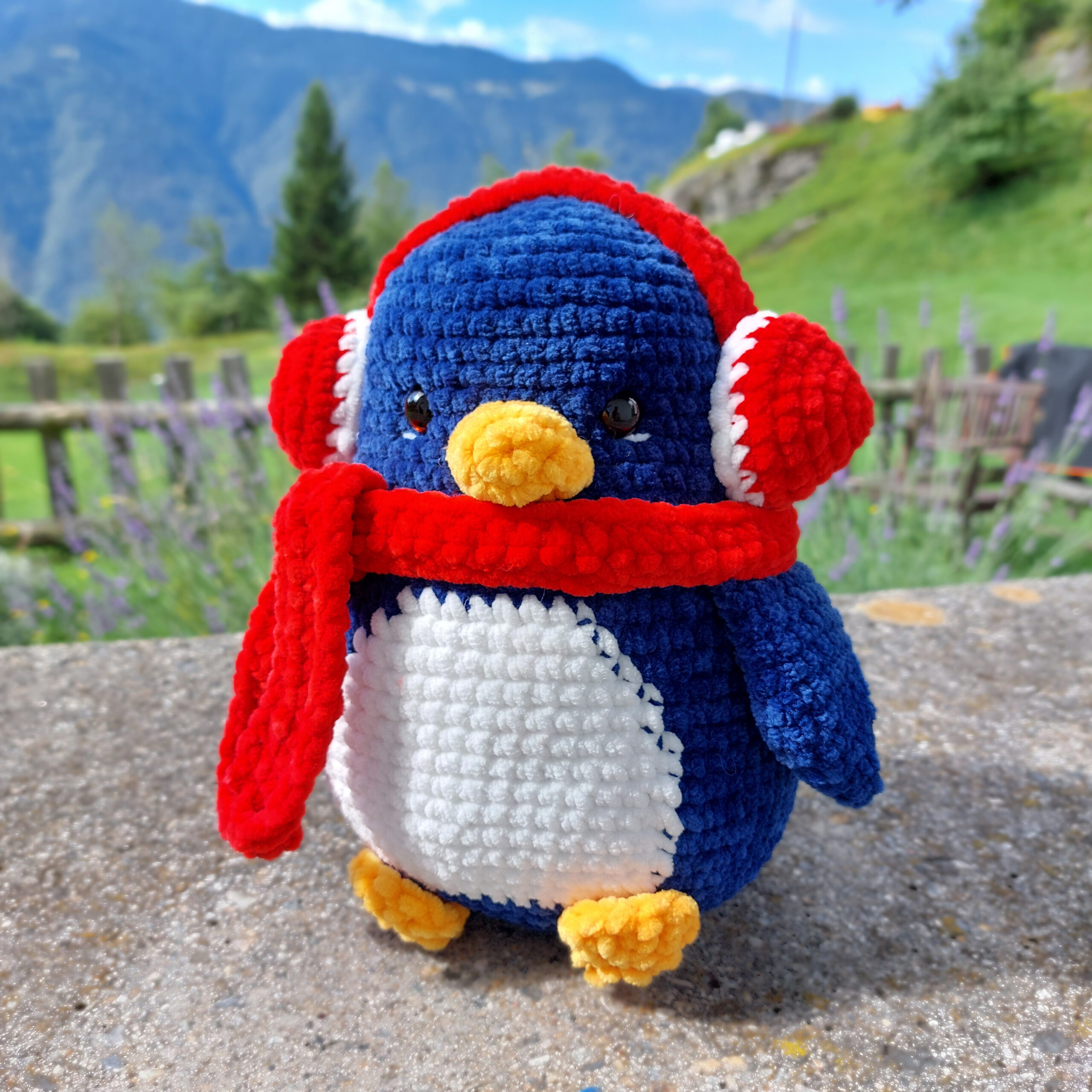 Pinguïn met oorwarmers - Afbeelding 2